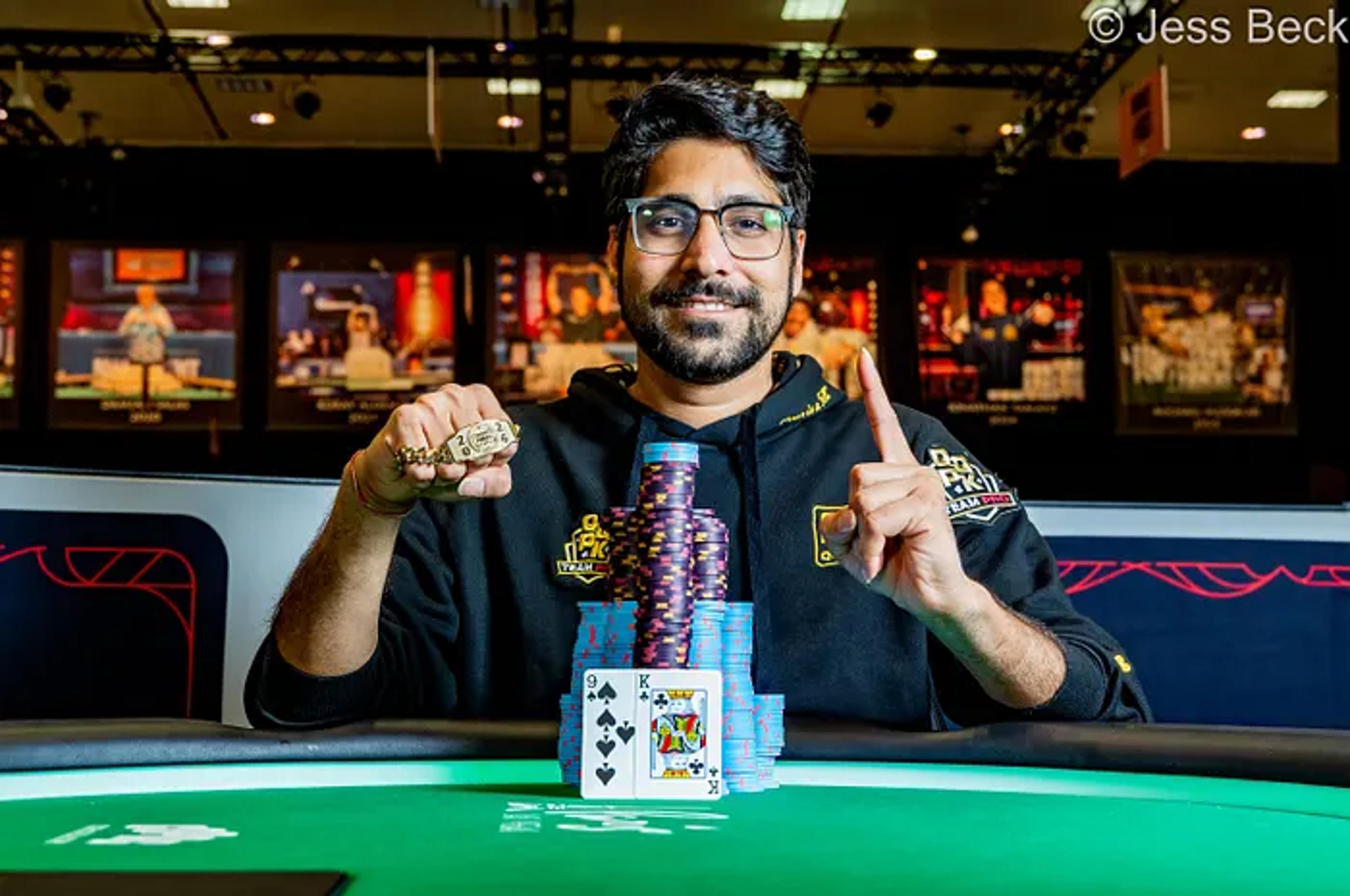 Nishant Sharma Wins WSOP Bracelet in $800 Deepstack